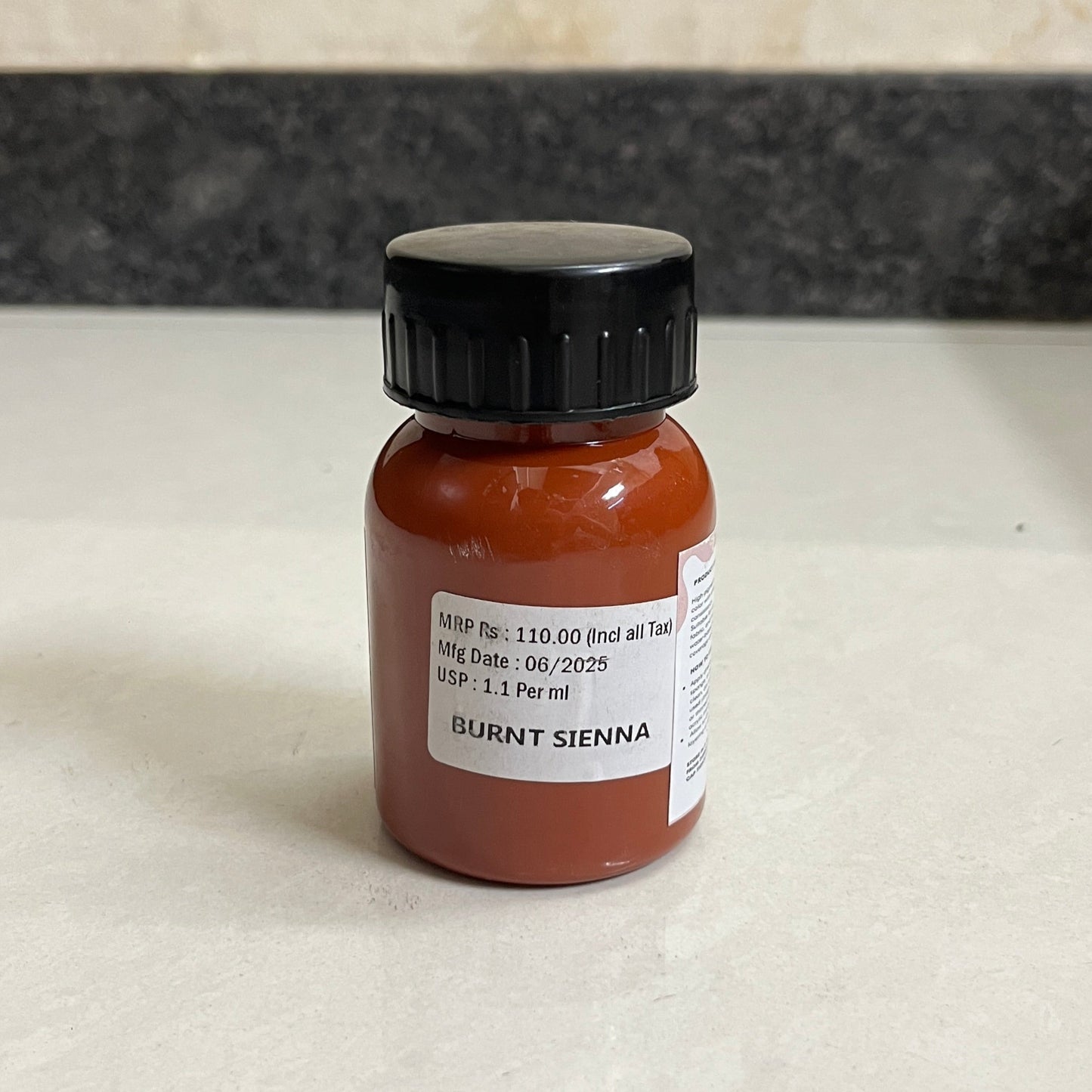 Acrylic Colour | Burnt Sienna | 100ml