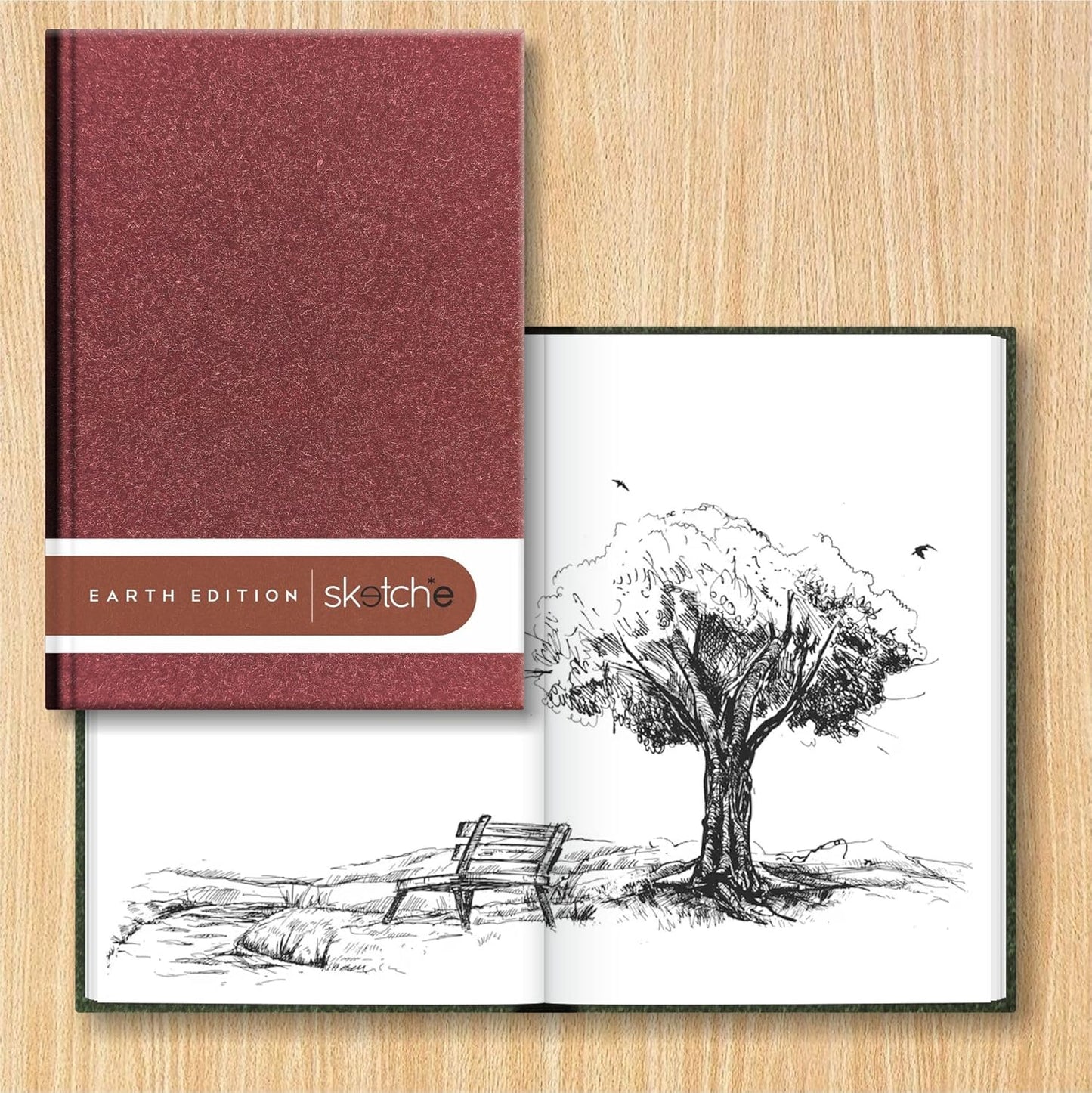 Anupam Earth Sketche Drawing Book - Hardbound Book - 140GSM - A4