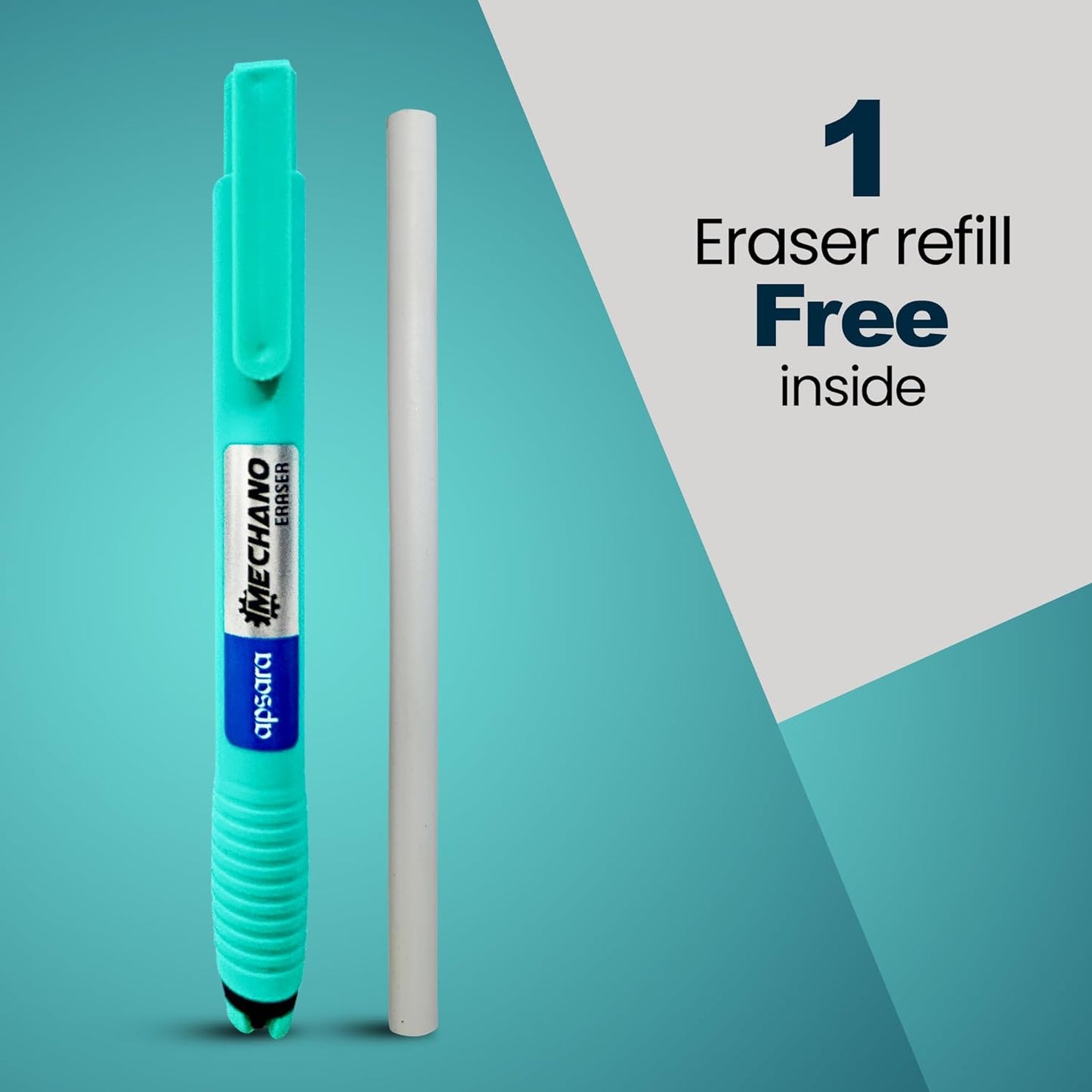 Apsara Mechano Eraser | Click Mechanism Eraser |With 1 Eraser