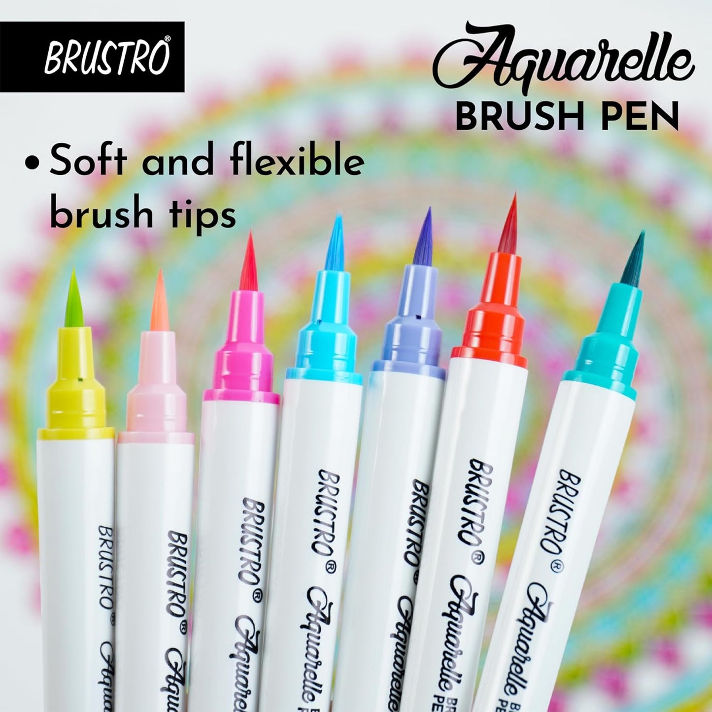 Brustro Aquarelle Refillable Brush Pen | Set of 24