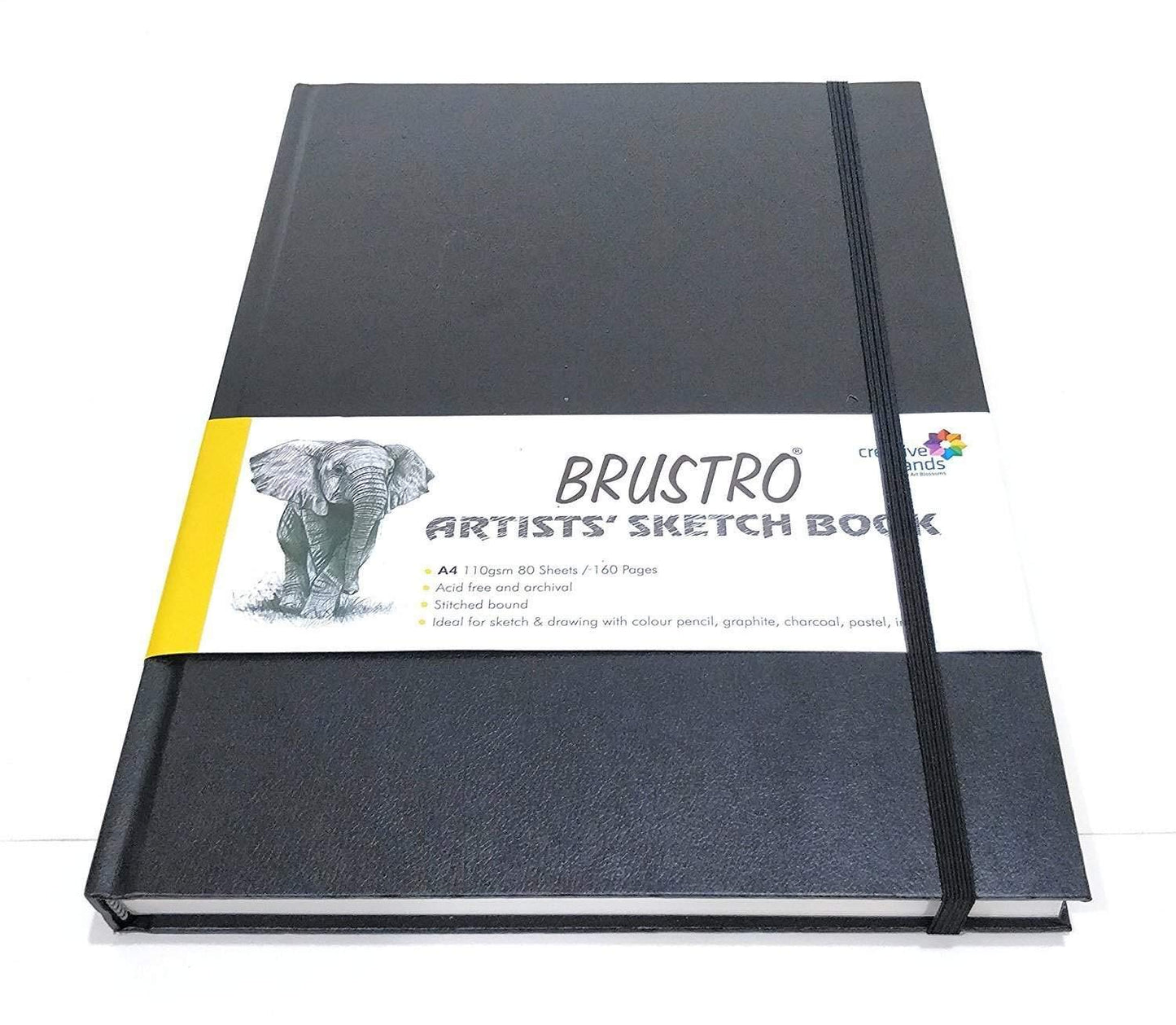 Brustro Artist's Stitched Bound Sketch Book | A4 Size | 160 Pages | 110 GSM