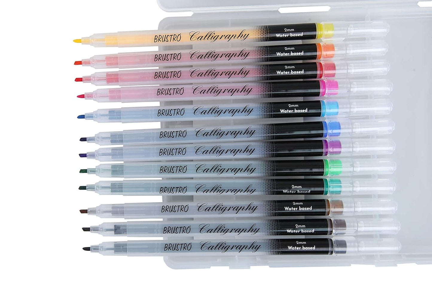 BRUSTRO Calligraphy Pen | 2mm | Set of 12 Colours