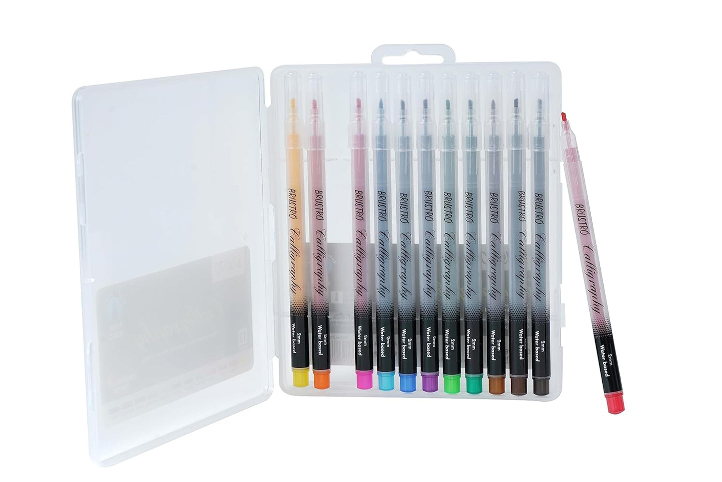 BRUSTRO Calligraphy Pen | 2mm | Set of 12 Colours