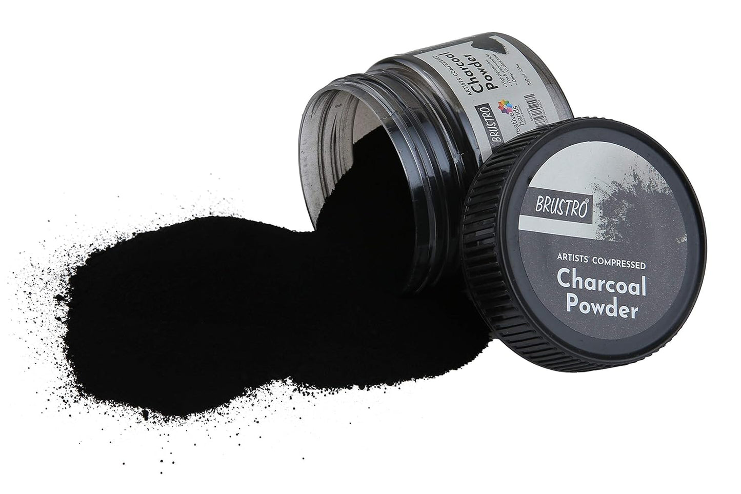 BRUSTRO Artists Compressed Charcoal Powder | 100ml
