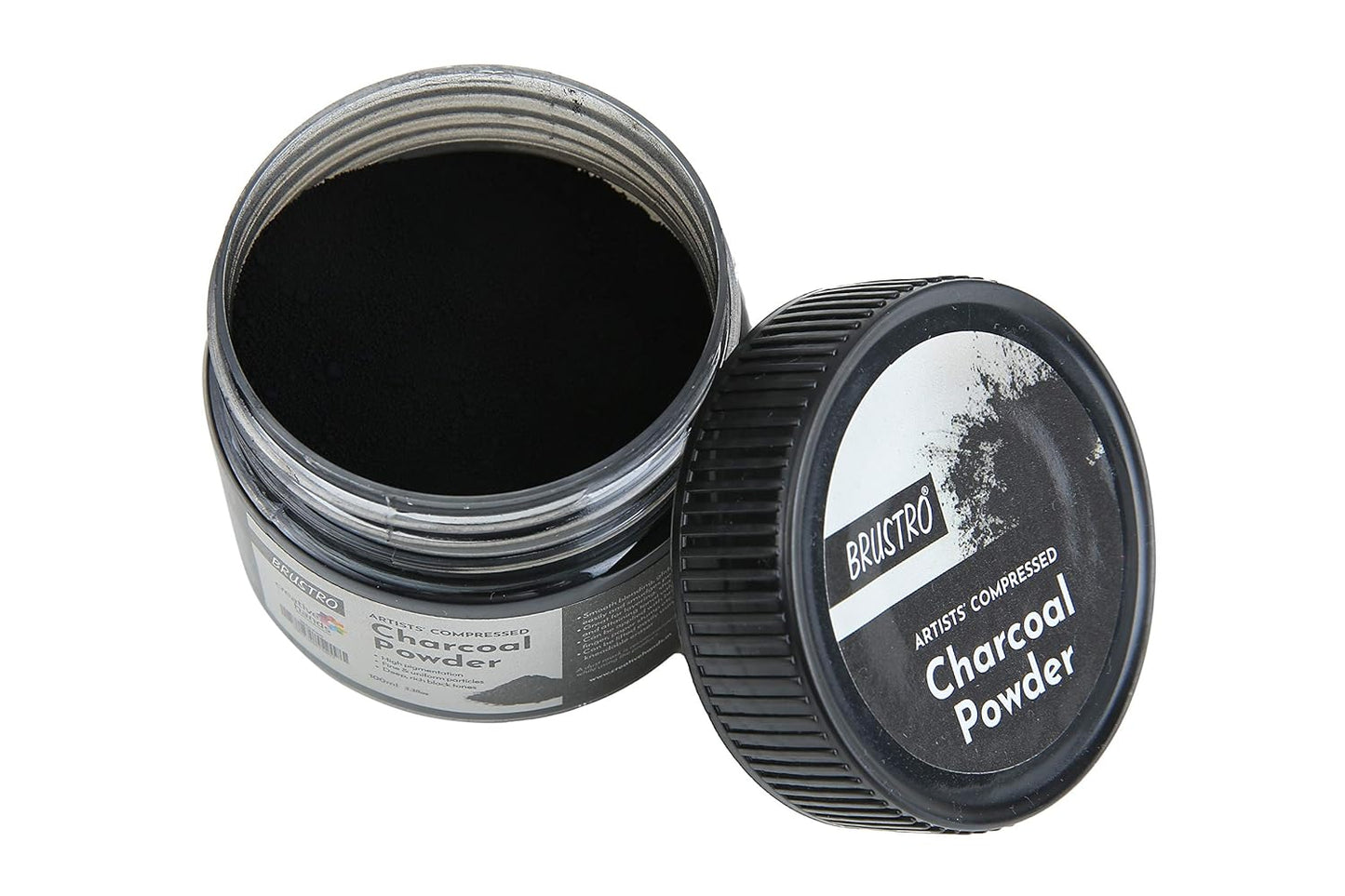BRUSTRO Artists Compressed Charcoal Powder | 100ml