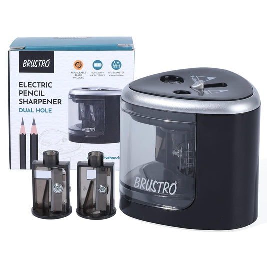 Brustro Double Hole Battery Operated Pencil Sharpener