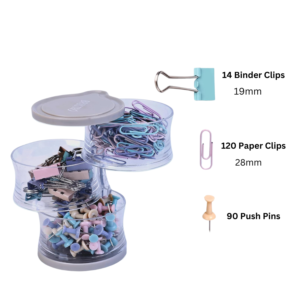 BRUSTRO Deskmate Rotational Clip Box