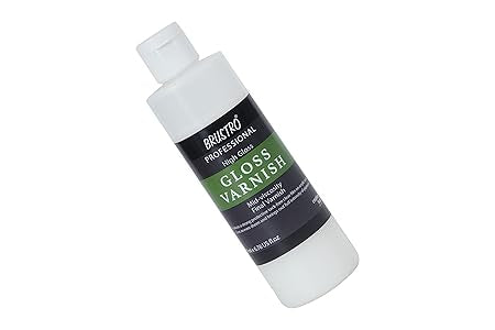 Brustro Professional High Gloss Varnish | 200ml | 500ml | 1000ml | Perfect Coating on Acrylic Painting,