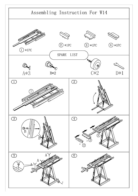 Brustro Artists' Master Multi-Function Studio Artist Wood Floor Easel