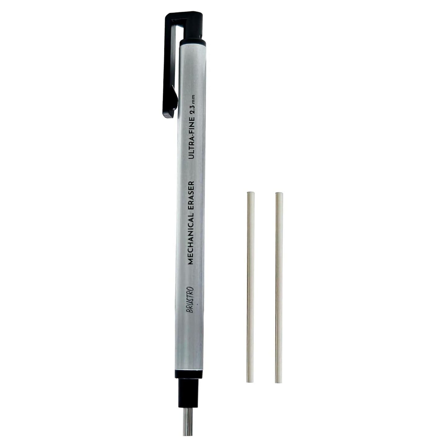 BRUSTRO Mechanical Precision Eraser | 2.3mm - Ultra-Fine Tip | Refillable