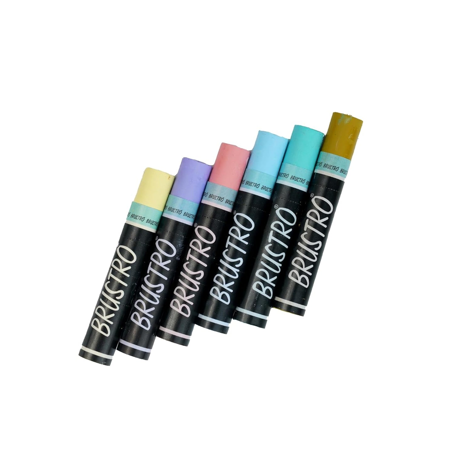 BRUSTRO Artist Oil Pastels Set | 24 Shades | Pastel Shades
