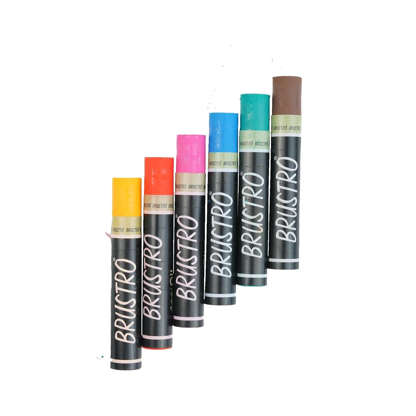 BRUSTRO Artist Oil Pastels Set | 24 Shades (Regular Shades)