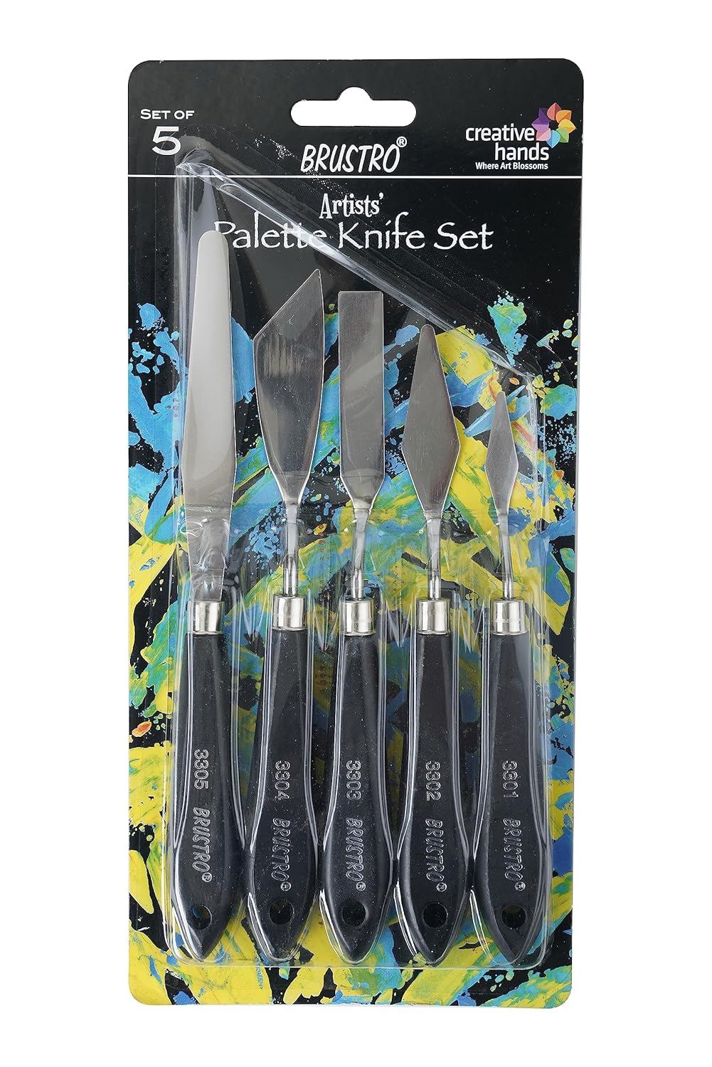 BRUSTRO Artists Palette Painting Knives | Set of 5 |
