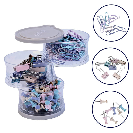 BRUSTRO Deskmate Rotational Clip Box