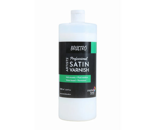 Brustro Professional Satin Varnish | 200ml , 500ml , 1000ml | Perfect Coating on Acrylic Painting,Watercolours,Oil Paints,