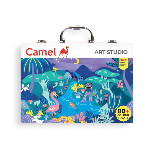 Camel Art Studio Set | Reusable Briefcase Pack
