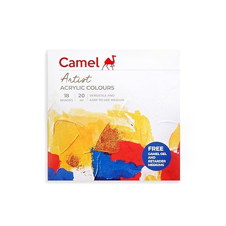 Camel Artist Acrylic colour set - 18 Shades| 20ml
