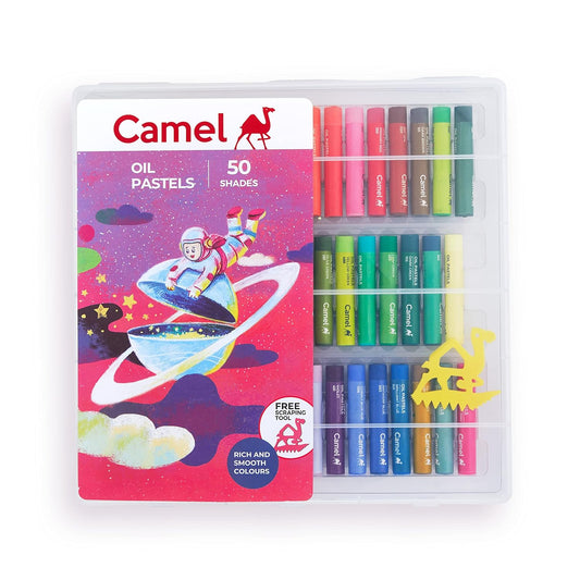 Camel Oil Pastel With Reusable Plastic Box |  50 Shades