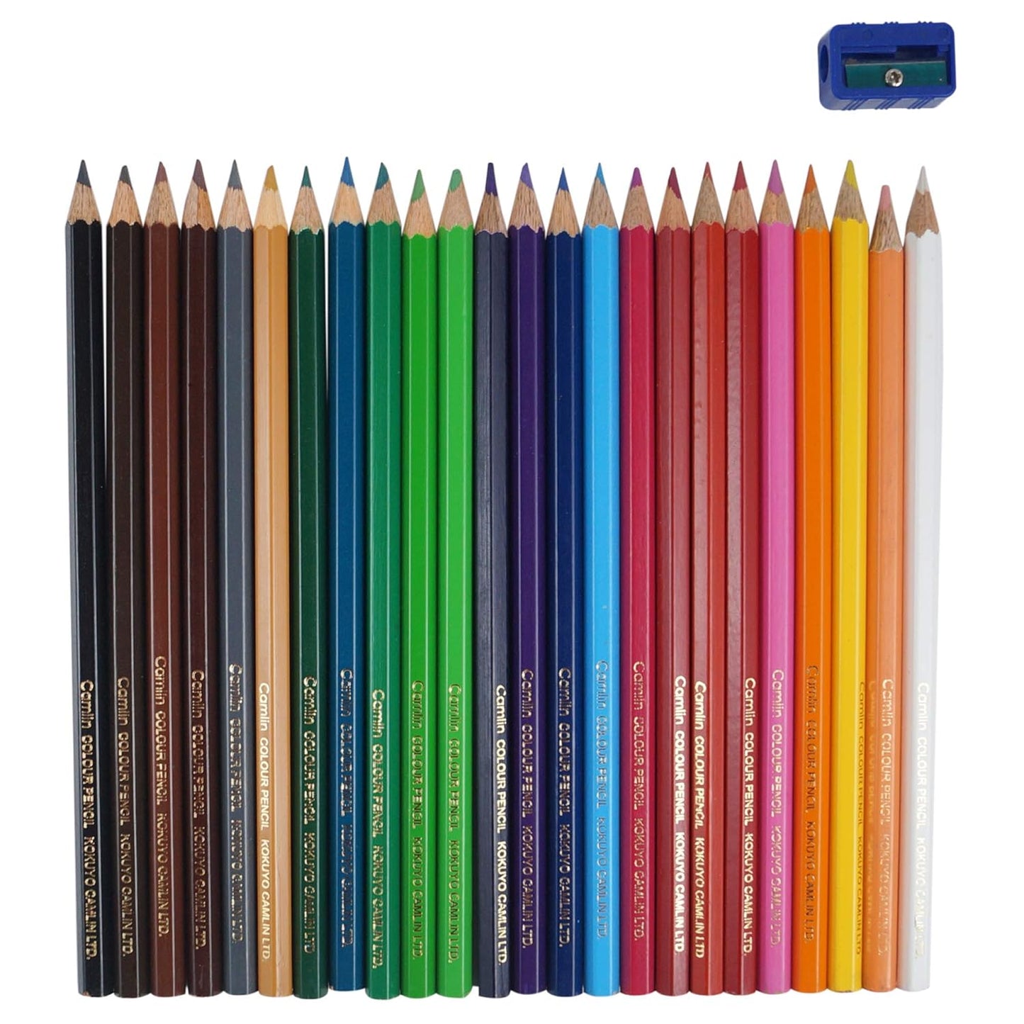 Camel Colour Pencils | Assorted pack of 24 shades with Sharpener