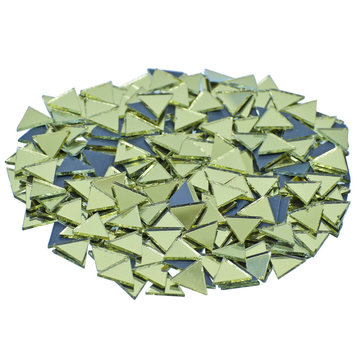 Jags DIY, Art & Craft Mirrors | Lippon & Mandala Art Mirrors | Medium Triangular Shape | 50gm