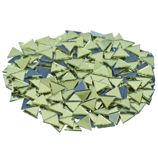 Jags DIY, Art & Craft Mirrors | Lippon & Mandala Art Mirrors | Medium Triangular Shape | 50gm