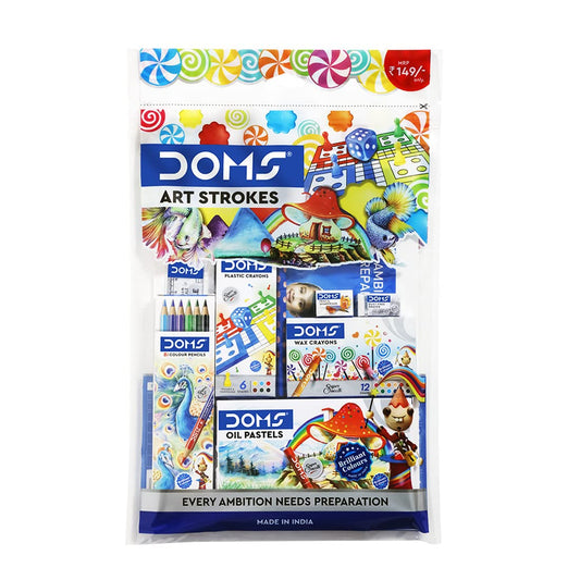 Doms Art Strokes Kit | Perfect Value Pack | Pack of 1