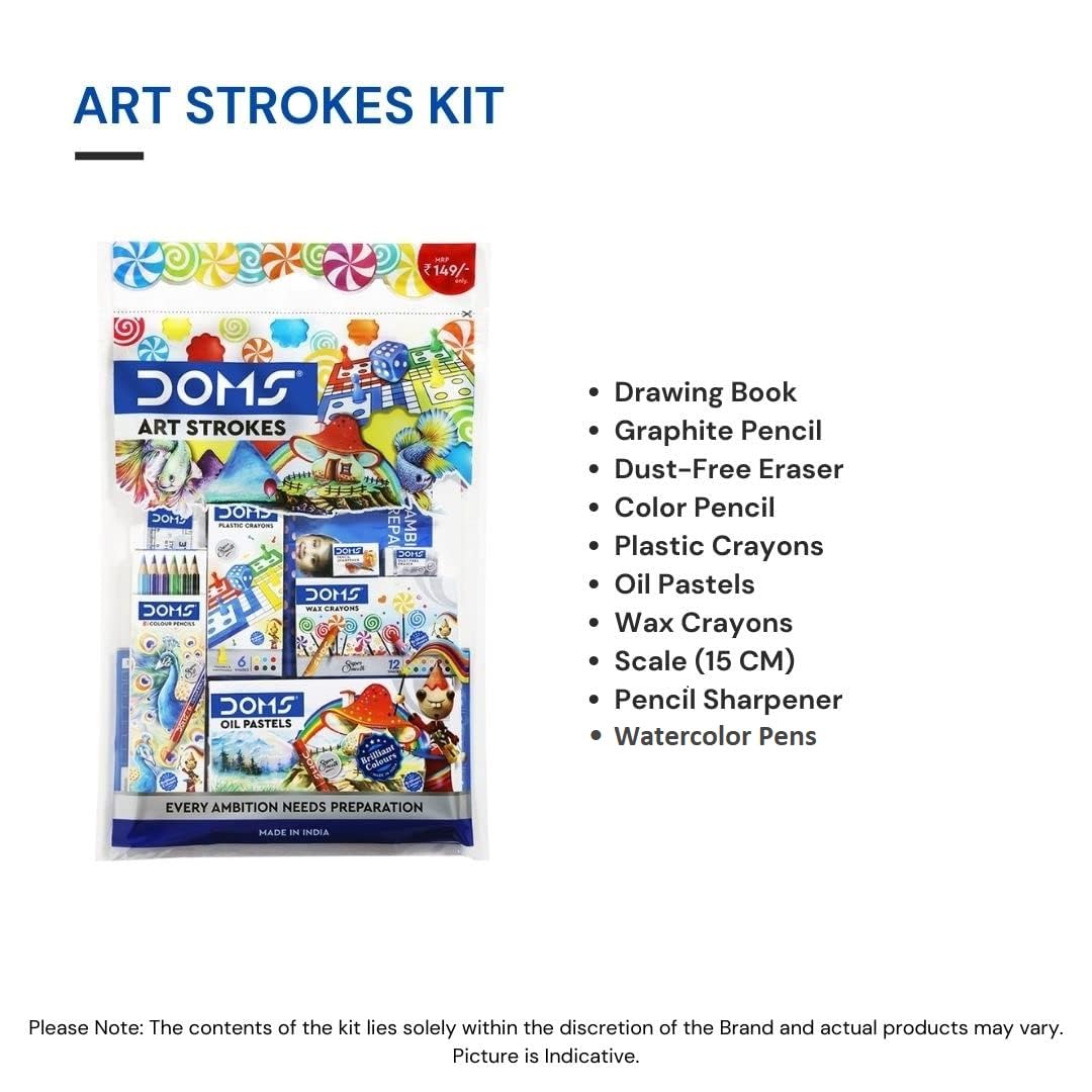 Doms Art Strokes Kit | Perfect Value Pack | Pack of 1