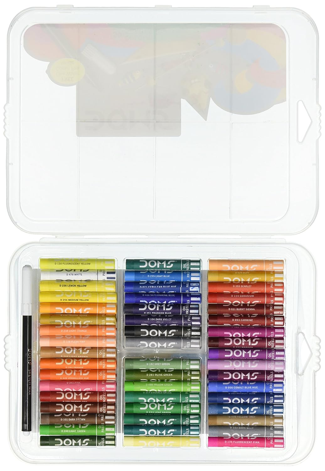 DOMS Oil Pastel With Case | 50 Shades | Pack Of 1