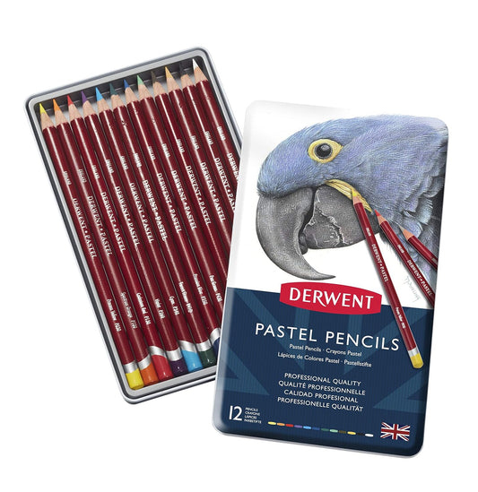 Derwent Pastel Colouring Pencils Tin | Set of 12