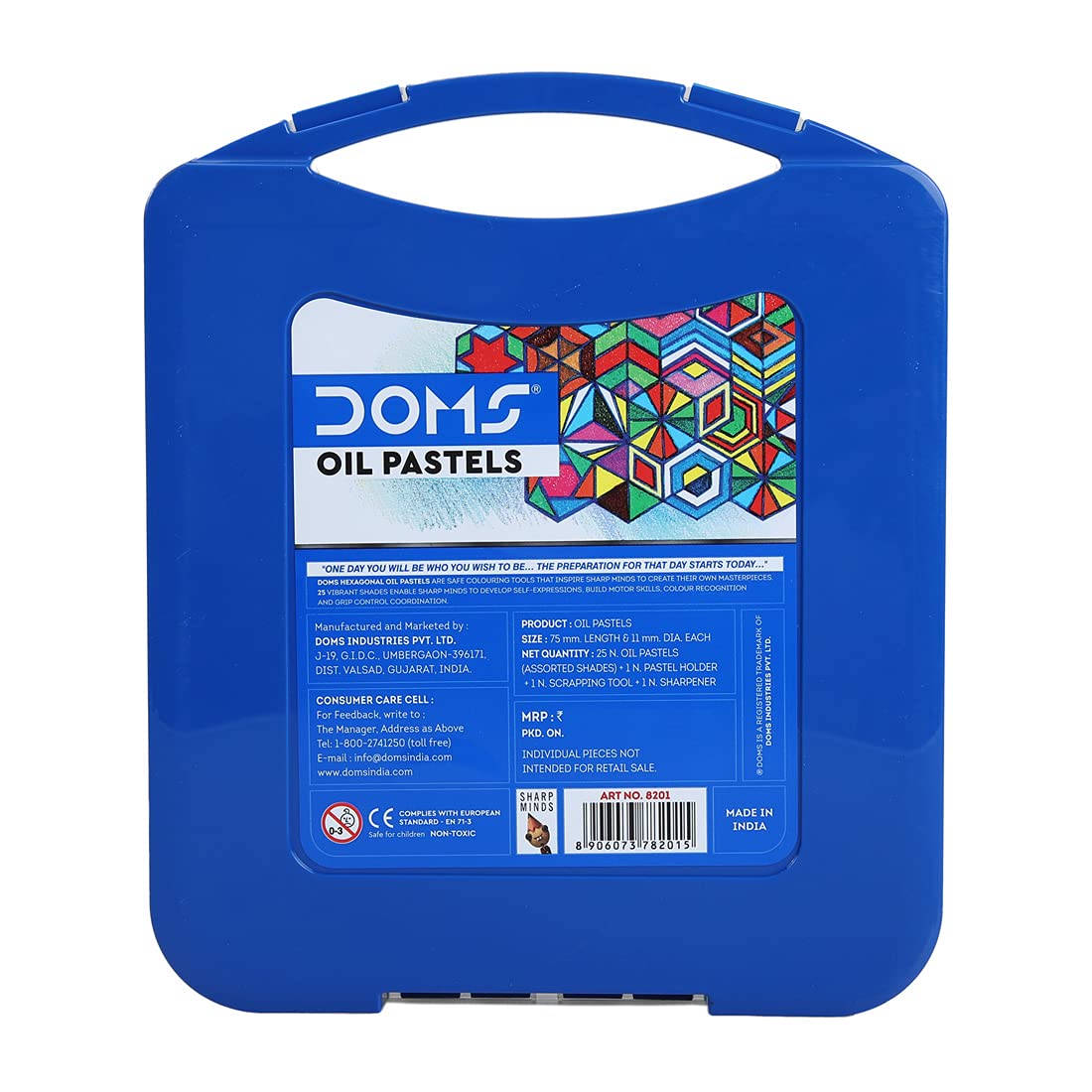 Doms 25 Shades Oil Pastels | Comes In Hard Plastic Case | Pack of 1