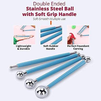 Metal Ball Dotting Tools or Ball Stylus Tools | Art & Craft Tool | 4Pcs