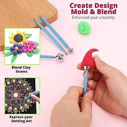 Metal Ball Dotting Tools or Ball Stylus Tools | Art & Craft Tool | 4Pcs