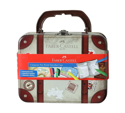 Faber-Castell Connector Pens Travel Case | Multicolor | Metal Case