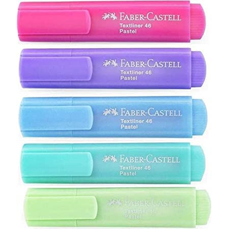 Faber Castell Highlighter Set | Pastel Shades | Set of 5