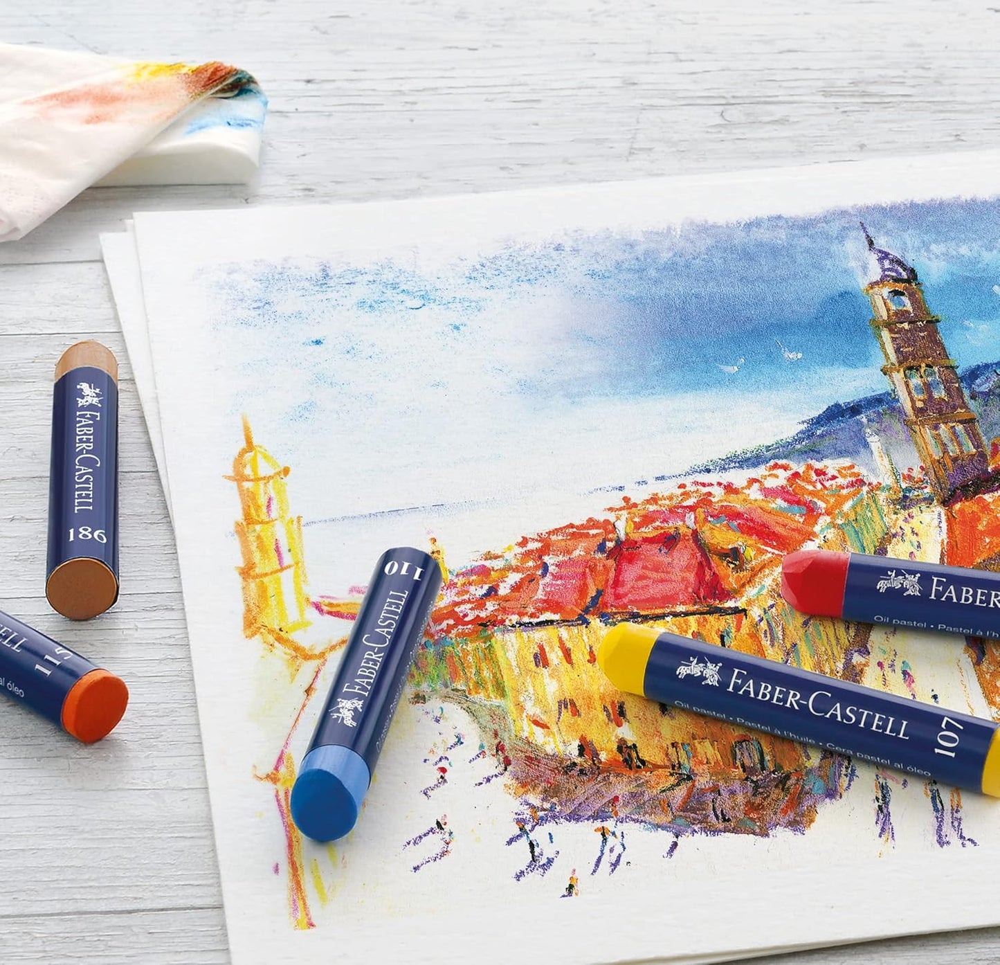 Faber-Castell Oil Pastels Set | 24 Shades