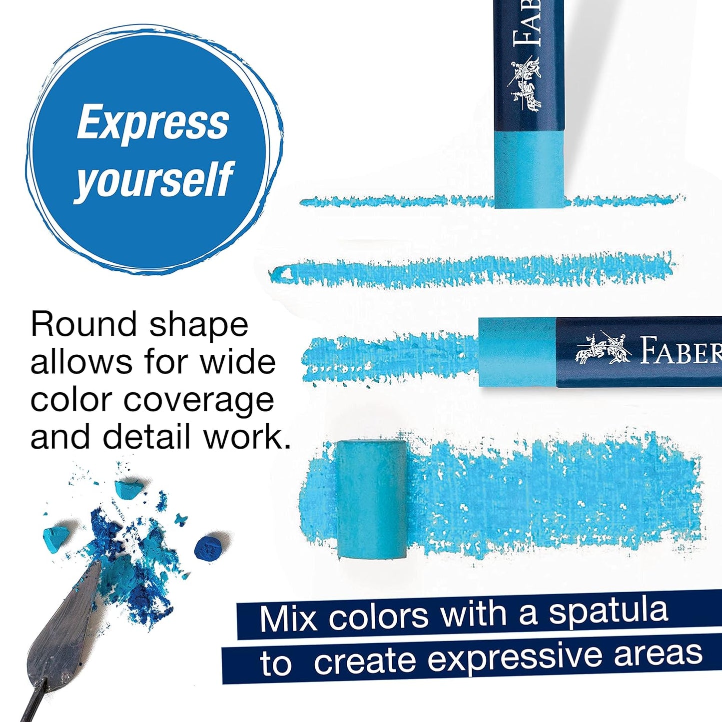 Faber-Castell Oil Pastels Set | 24 Shades