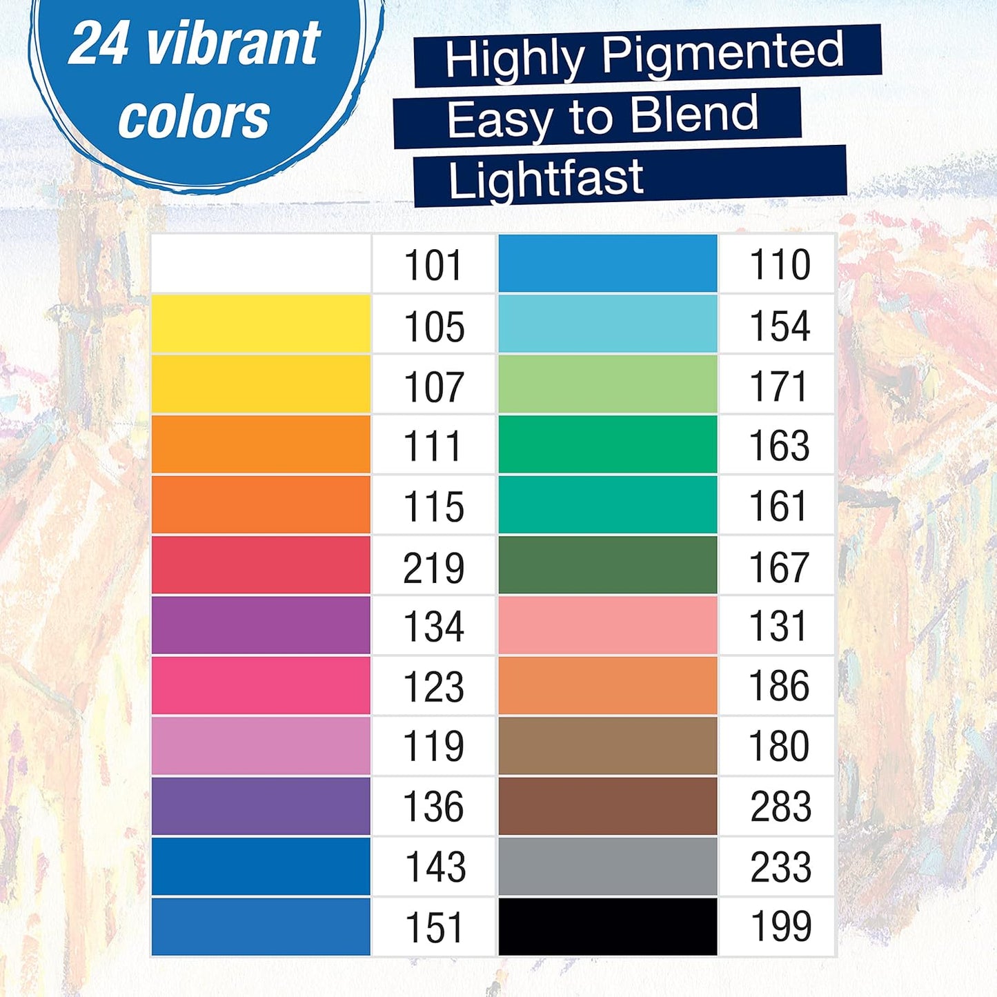 Faber-Castell Oil Pastels Set | 24 Shades