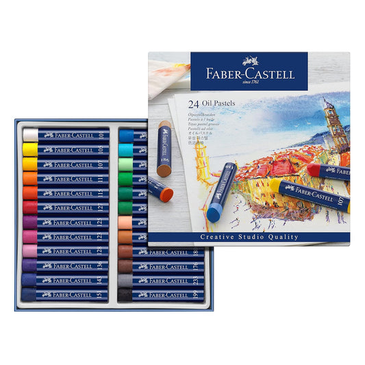 Faber-Castell Oil Pastels Set | 24 Shades