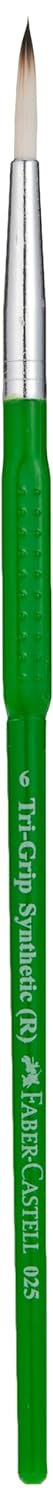 Faber-Castell Tri-Grip Brush - Round, Pack of 7