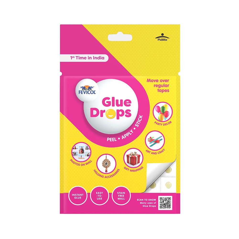 Fevicol Mr Multi Use Glue Drops (24 dots in a single pack) Pack of 5