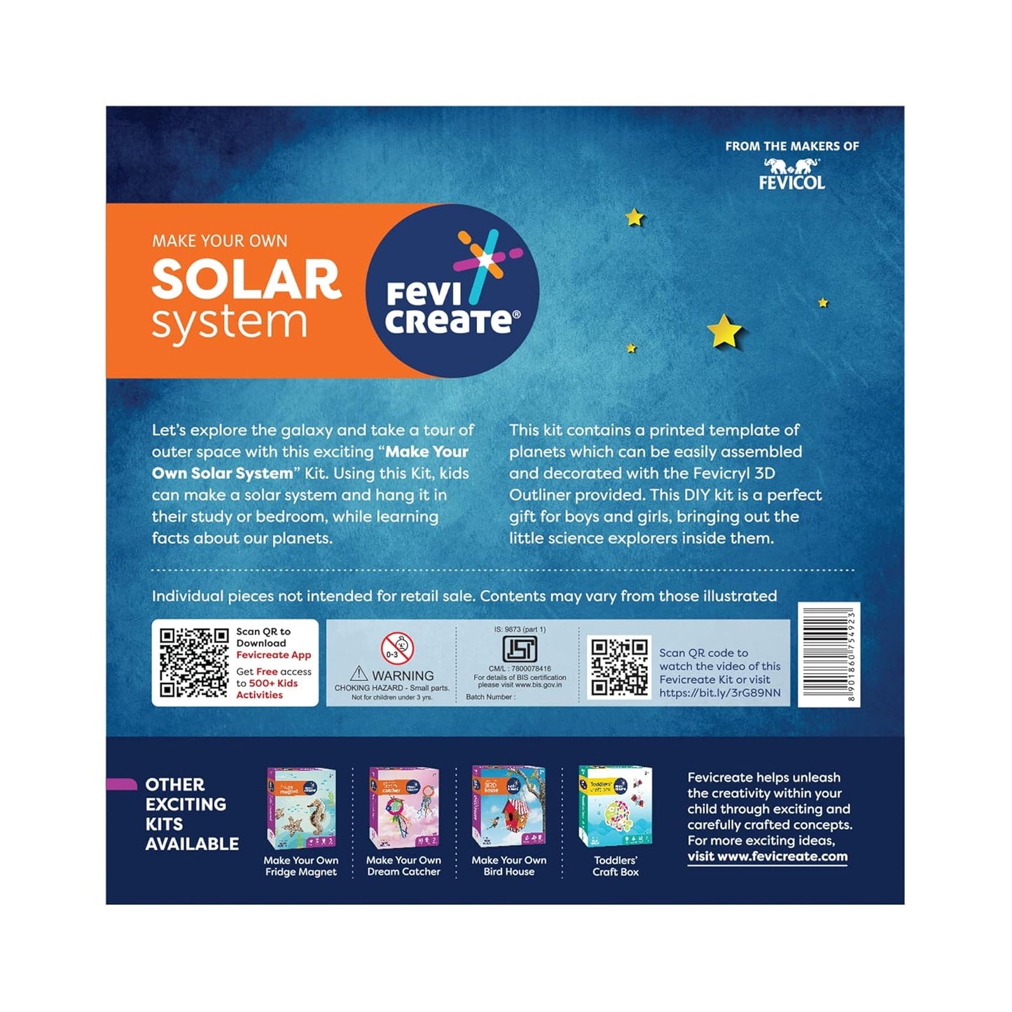 Fevicreate Solar System Art & Craft Kit | Age 8+ years | Kids