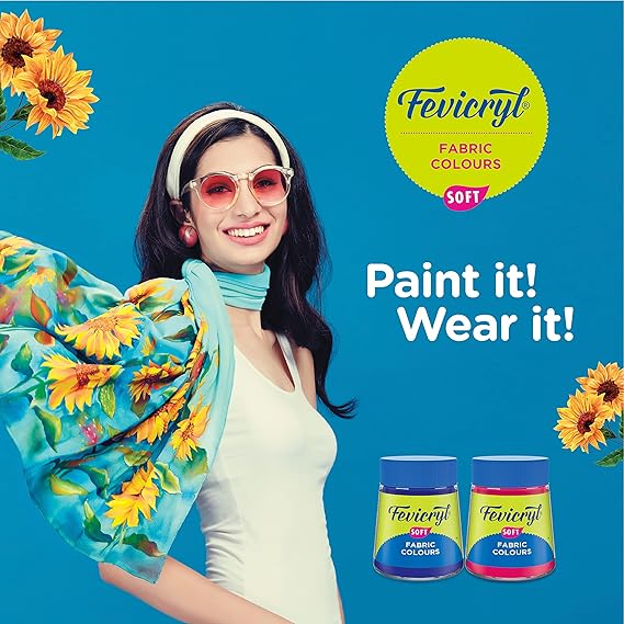 Pidilite Fevicryl Fabric Colour Set | 20ml | 10 Shades