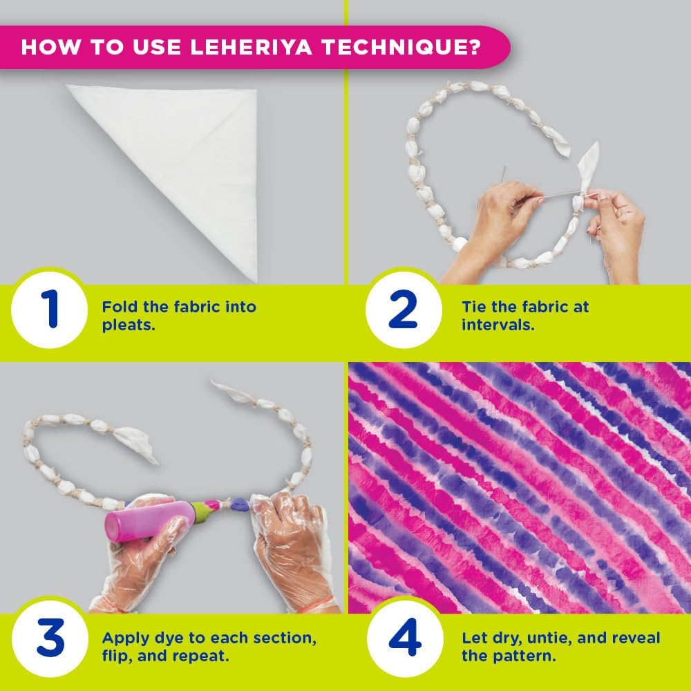 Fevicryl Tie Dye kit| Complete DIY Fabric Colour Kit