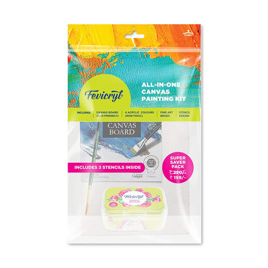 Fevicryl Pidilite All in One Artist Canvas Kit | DIY Kit | Gifting Kit