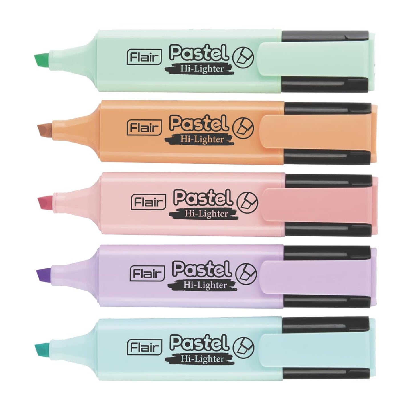 FLAIR Pastel Highlighter Set | 5 Smoothing Colors | Pack of 1