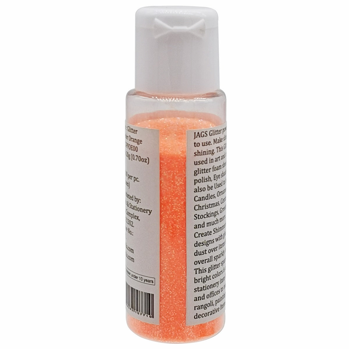 Jags Glitter Powder | Flouresnt Orange | 20gm