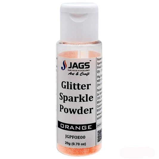 Jags Glitter Powder | Flouresnt Orange |  20gm