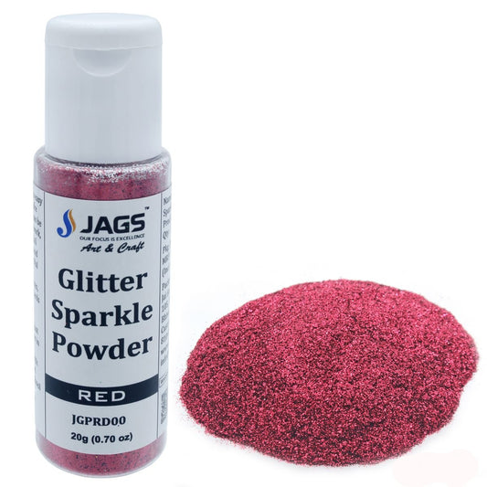 Jags Glitter Powder | Powder Red |  20gm