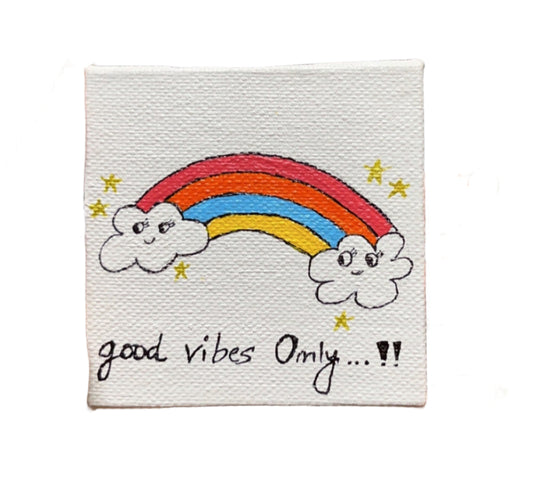 Mini Canvas Painting with Easel Stand