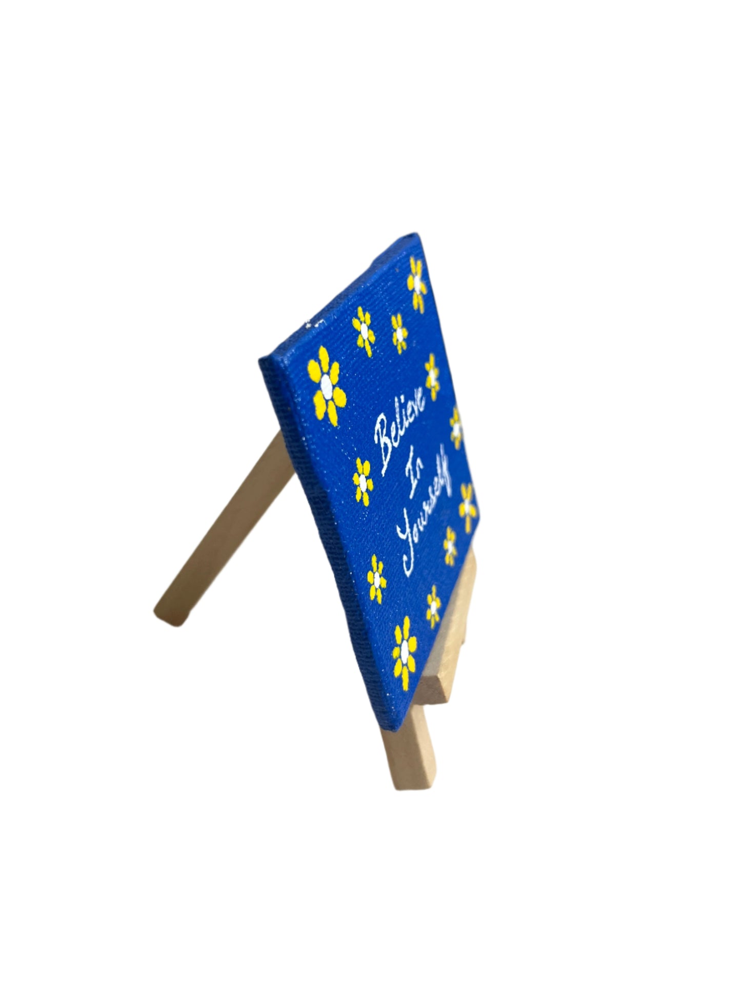 Mini Canvas Painting with Easel Stand